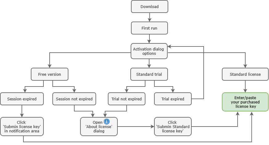 license activation flow